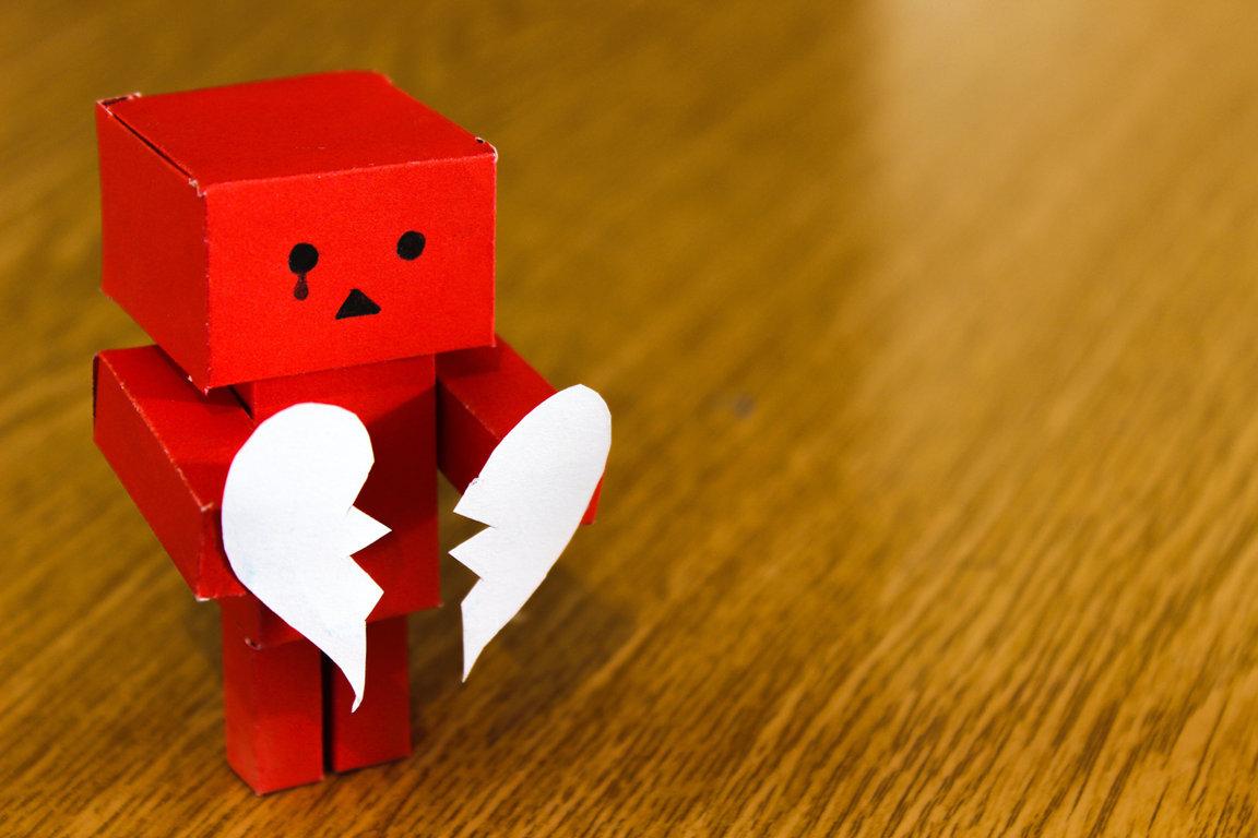broken heart concept